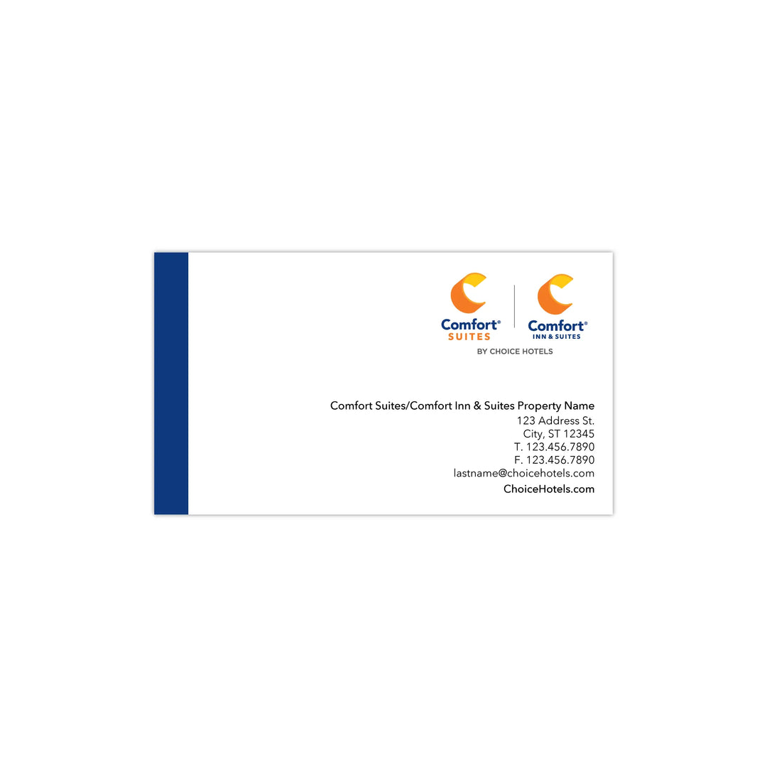 Dual-Brand Business Card - Comfort Inn & Comfort Suites