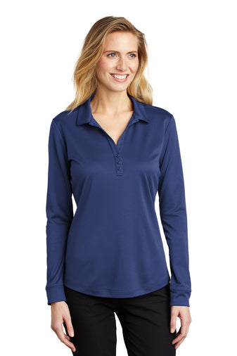 Women's Silk Touch Performance Polo -long Sleeve- Rodeway