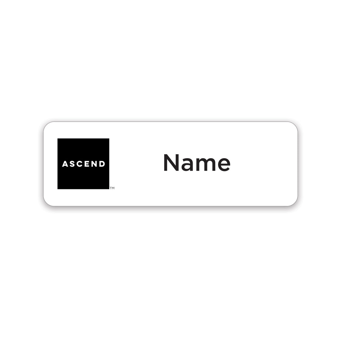 3" x 1" Name Badge - Ascend