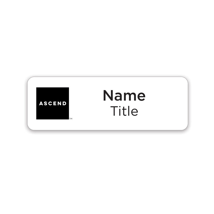 3" x 1" Name Badge - Ascend