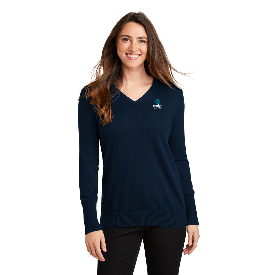 Women's V-Neck Sweater - Clarion Pointe