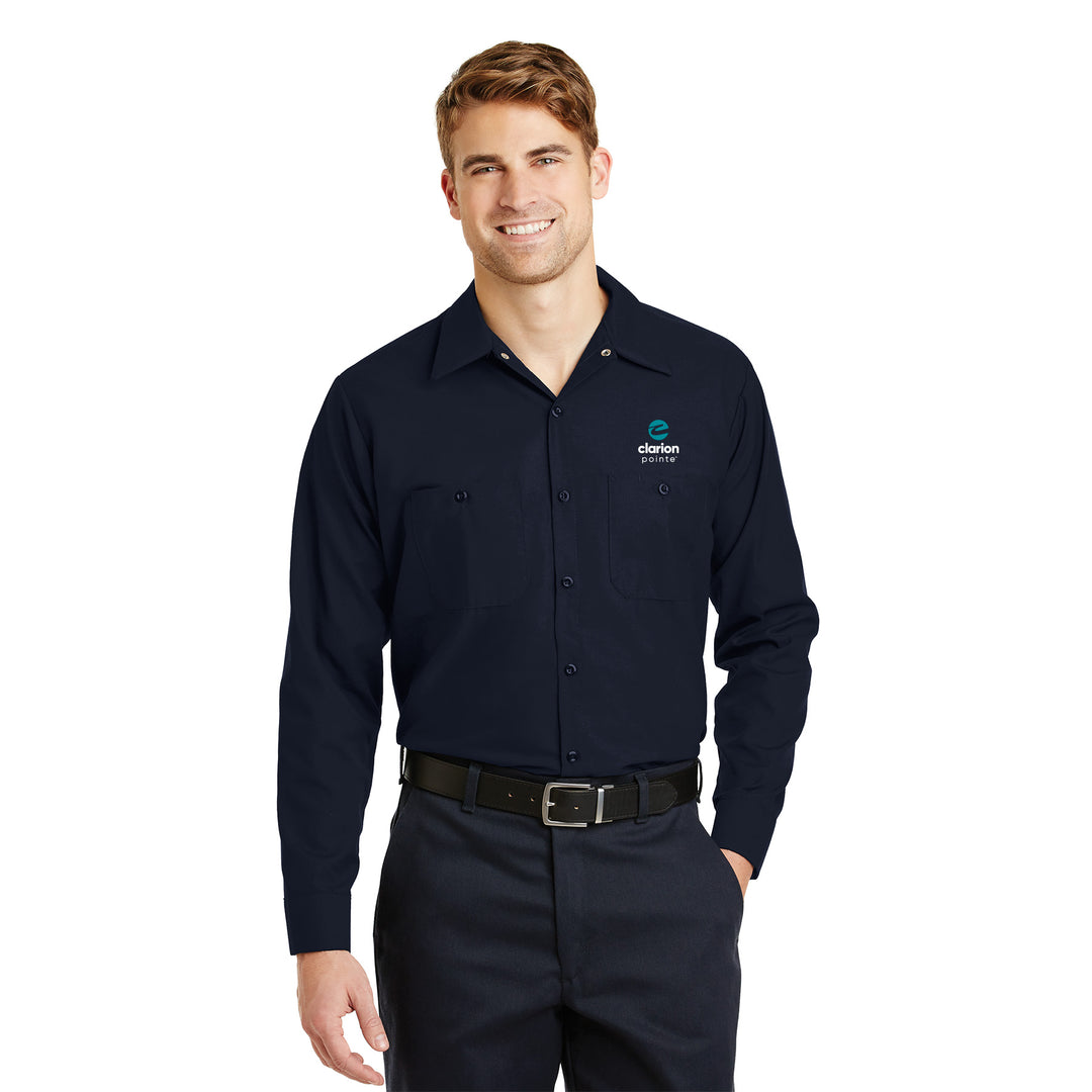 Men's Long Sleeve Work Shirt - Clarion Pointe