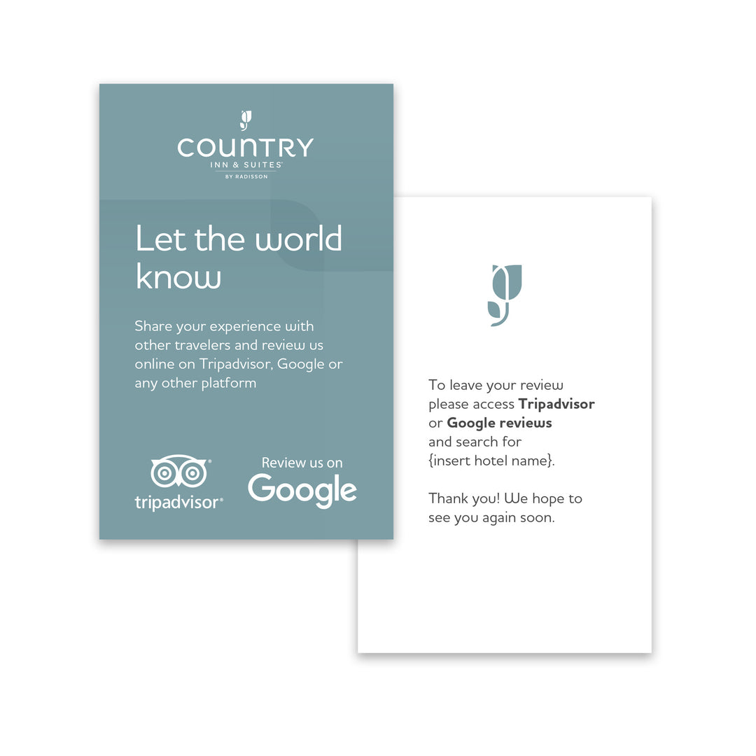 Business Card - Trip Advisor - Country Inn & Suites