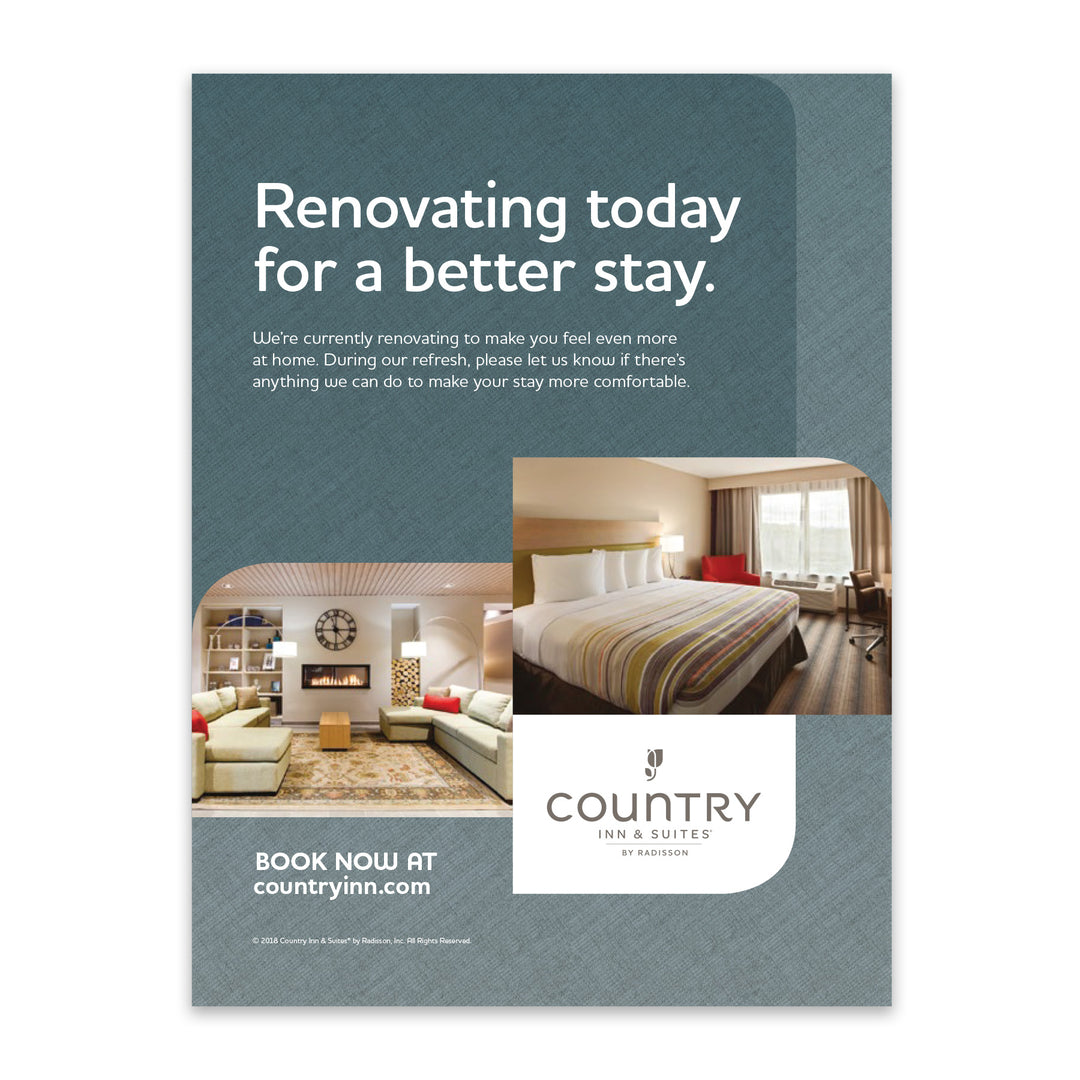 Renovation Poster - Country Inn & Suites