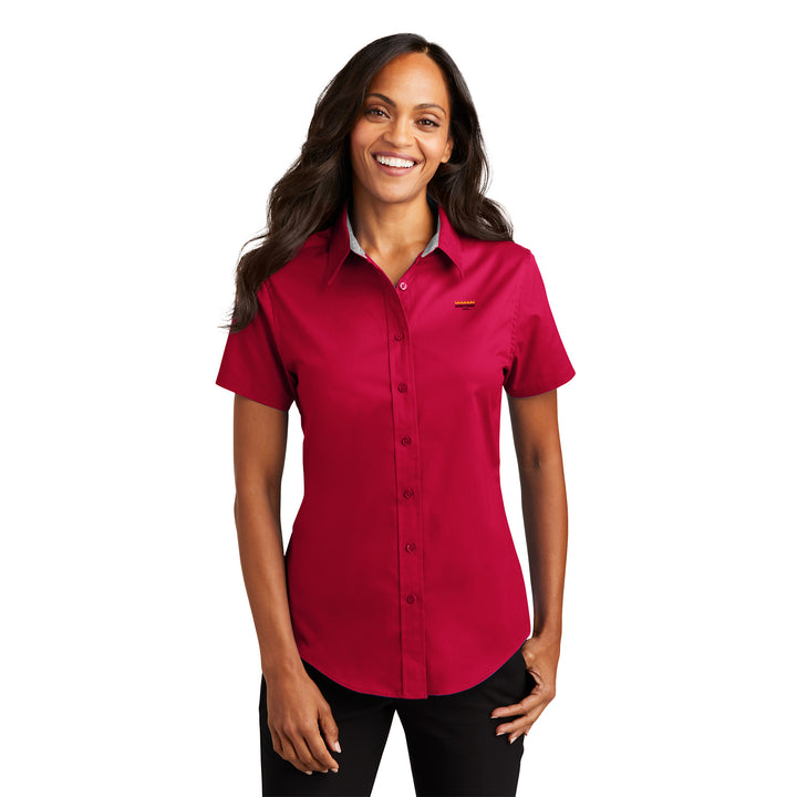 Women's Short Sleeve Easy Care Shirt - Downtowner Inns