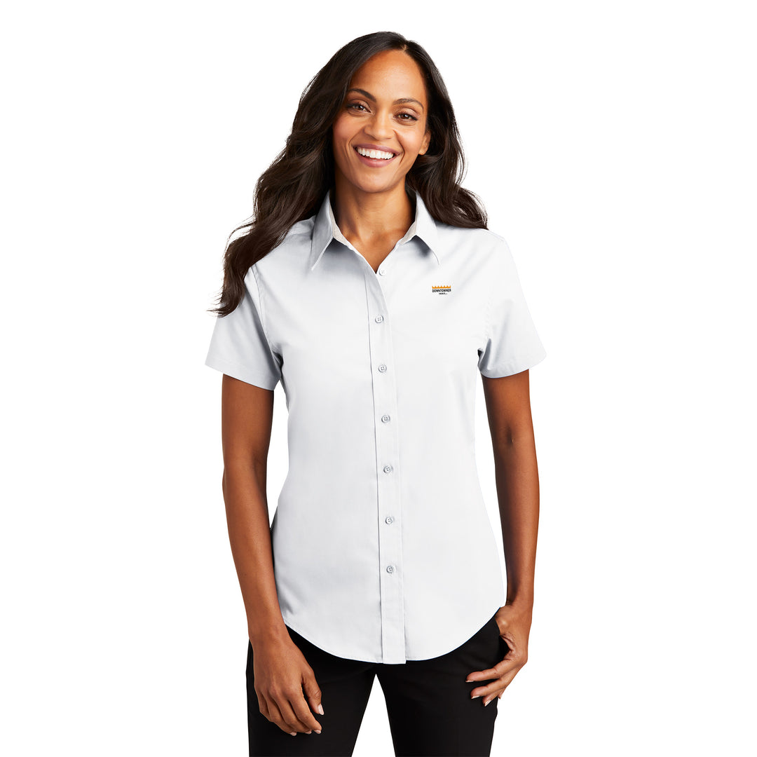 Women's Short Sleeve Easy Care Shirt - Downtowner Inns