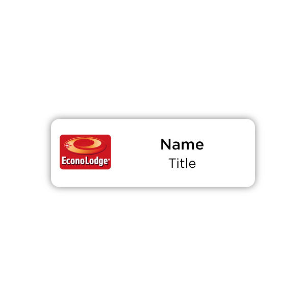 3" x 1" Name Badge - Econo Lodge