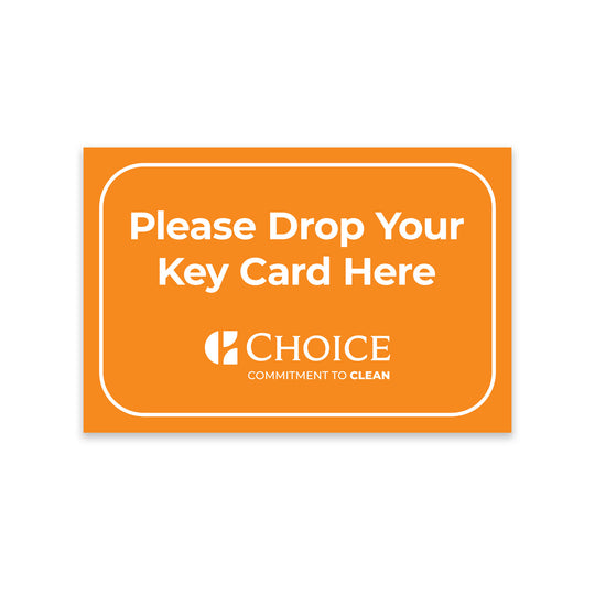 Key Card Drop Box Sign – Sable Hotel Supply