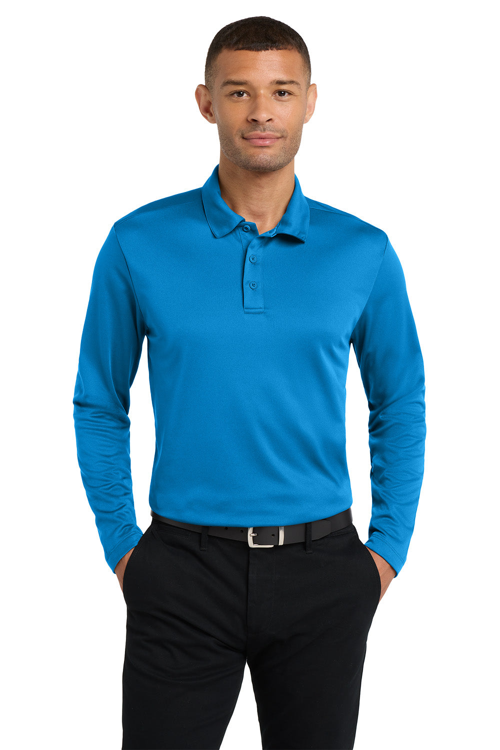 Men's Silk Touch Performance Polo - Long Sleeve - Park Inn