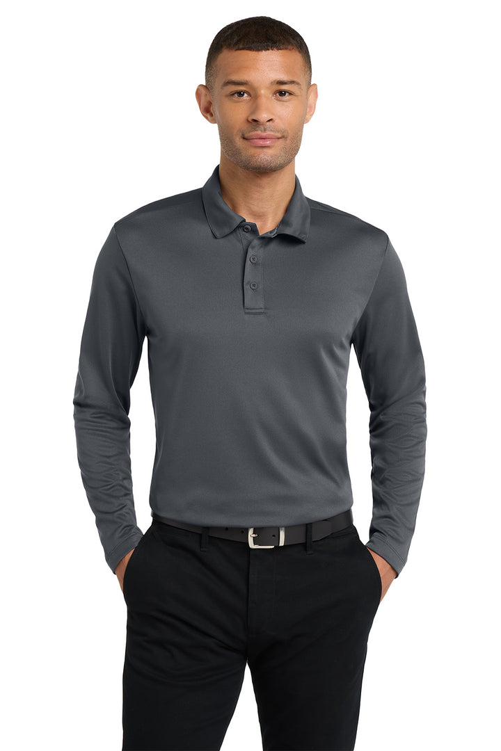 Men's Silk Touch Performance Polo - Long Sleeve - HomeTowne Studios