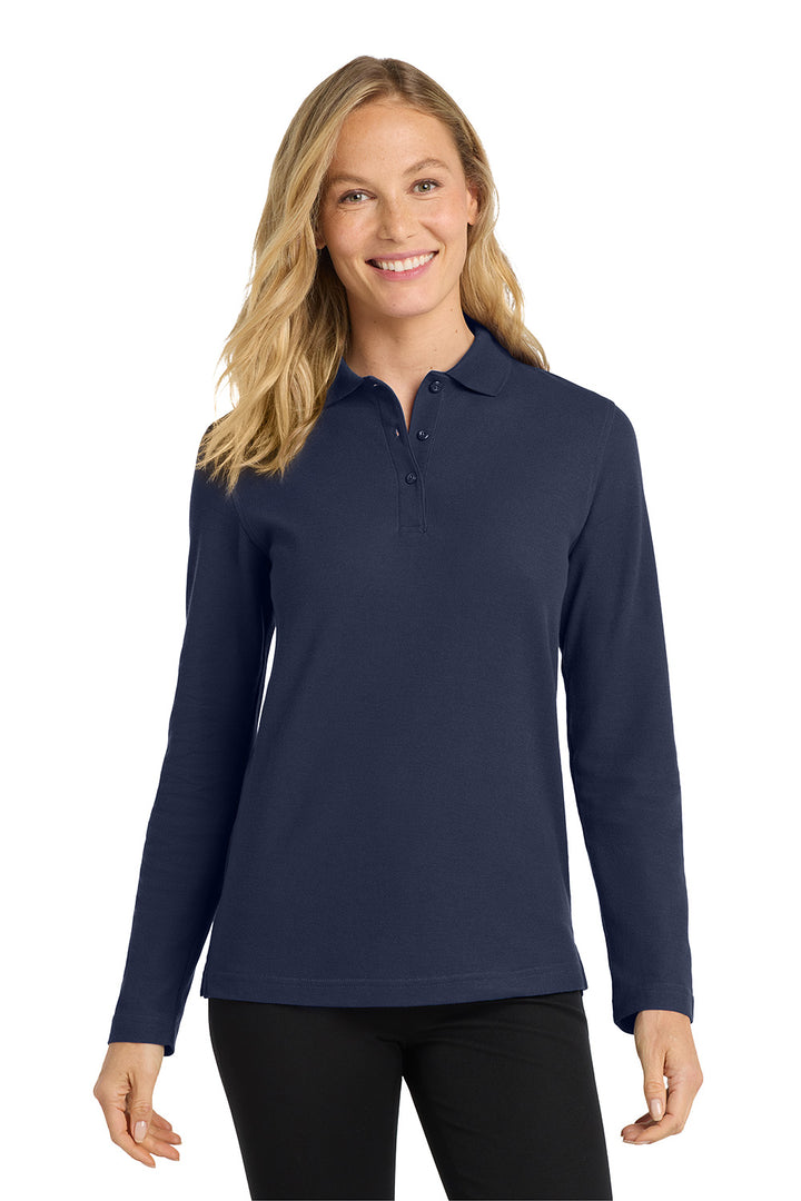 Women's Silk Touch Polo - Long Sleeve - Passport Inn