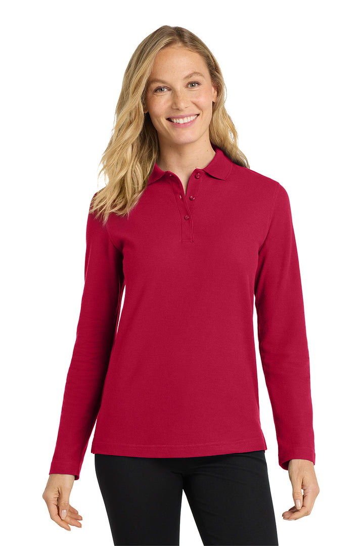 Women's Silk Touch Polo - Long Sleeve - Red Carpet Inn