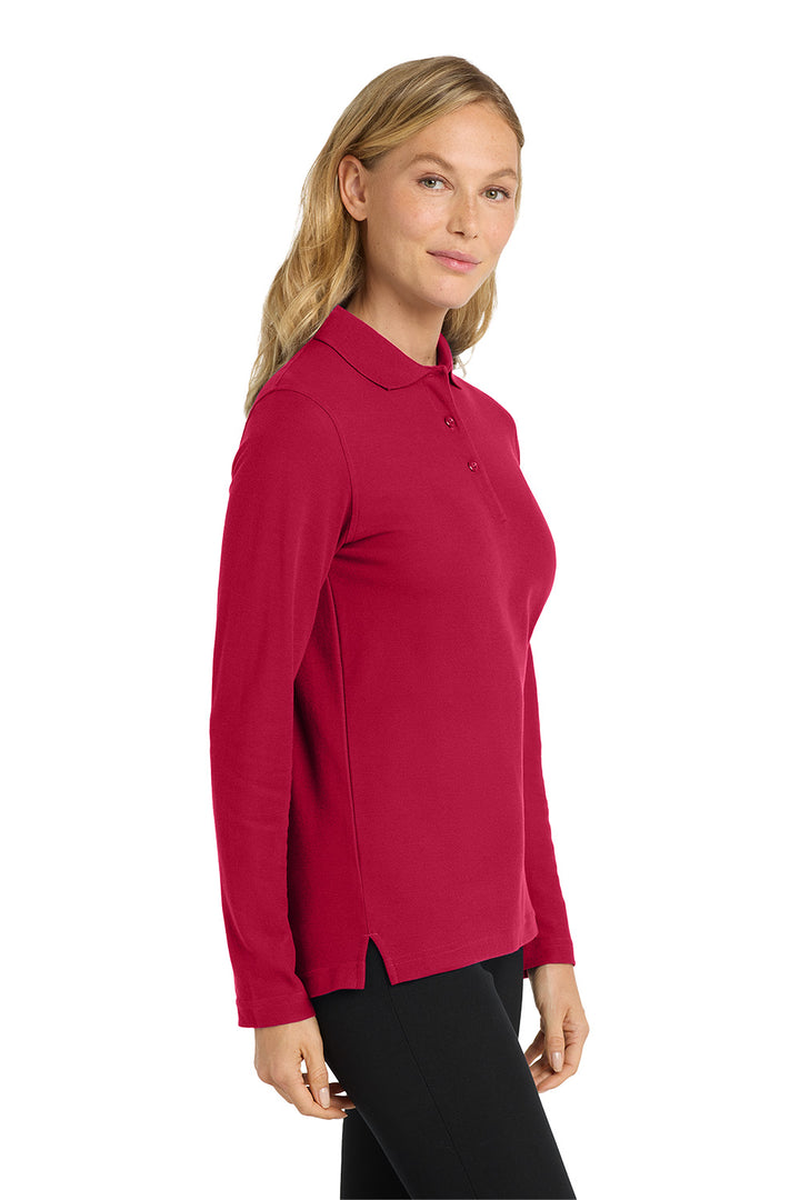 Women's Silk Touch Polo - Long Sleeve - Red Carpet Inn