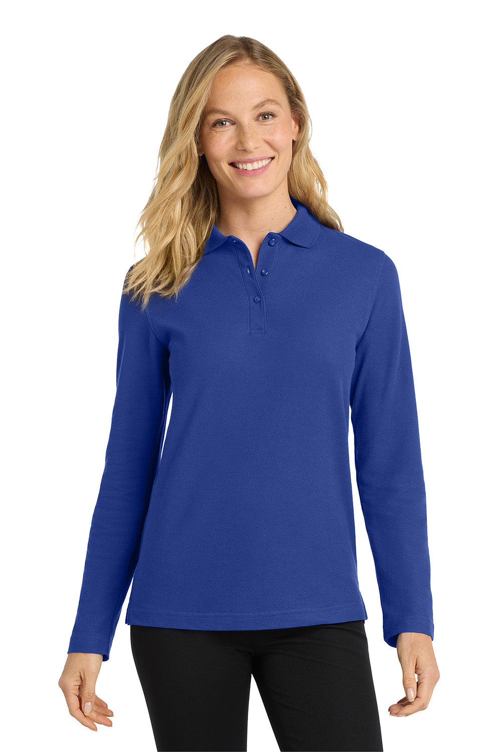 Women's Silk Touch Polo - Long Sleeve - Rodeway Inn