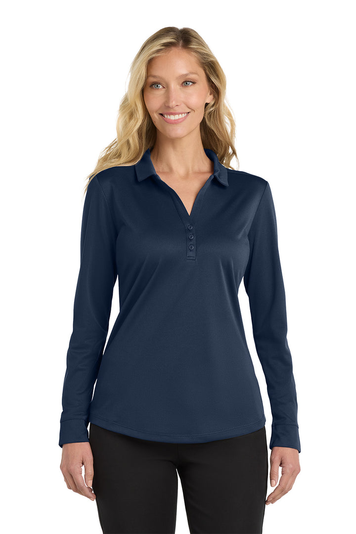 Women's Silk Touch Performance Polo -Long Sleeve- Generic