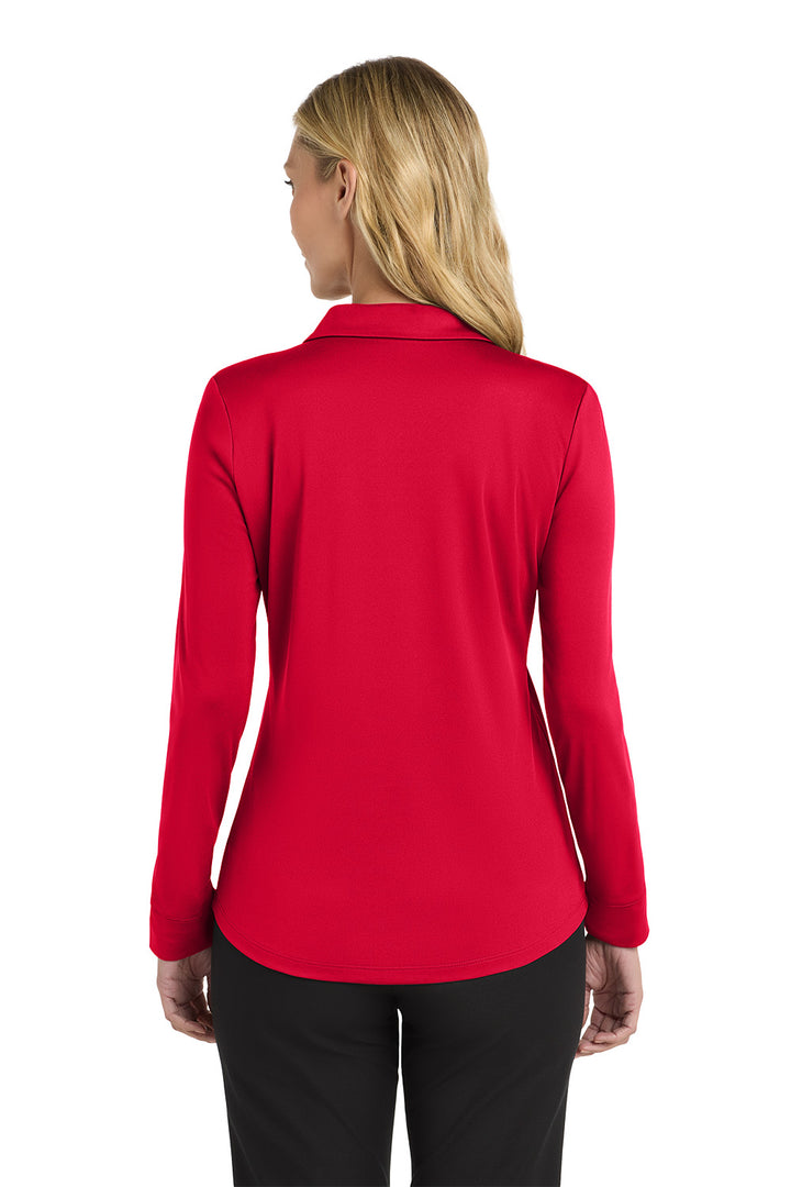 Women's Silk Touch Performance Polo -Long Sleeve- Red Roof Inn