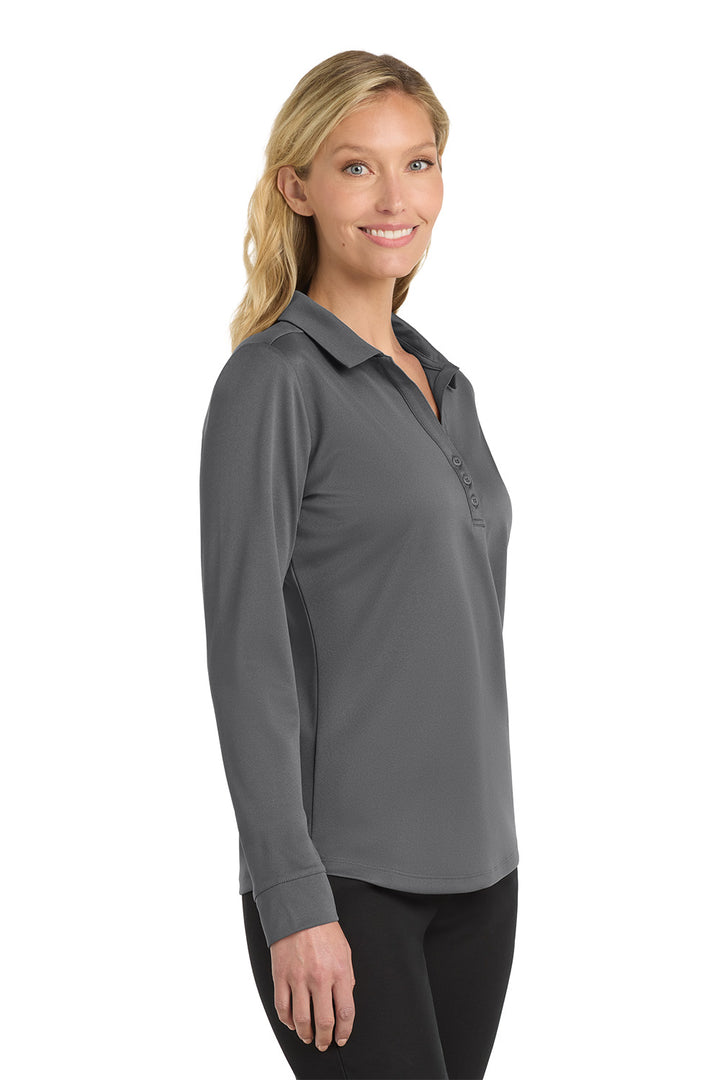 Women's Silk Touch Performance Polo -Long Sleeve- Red Roof Inn
