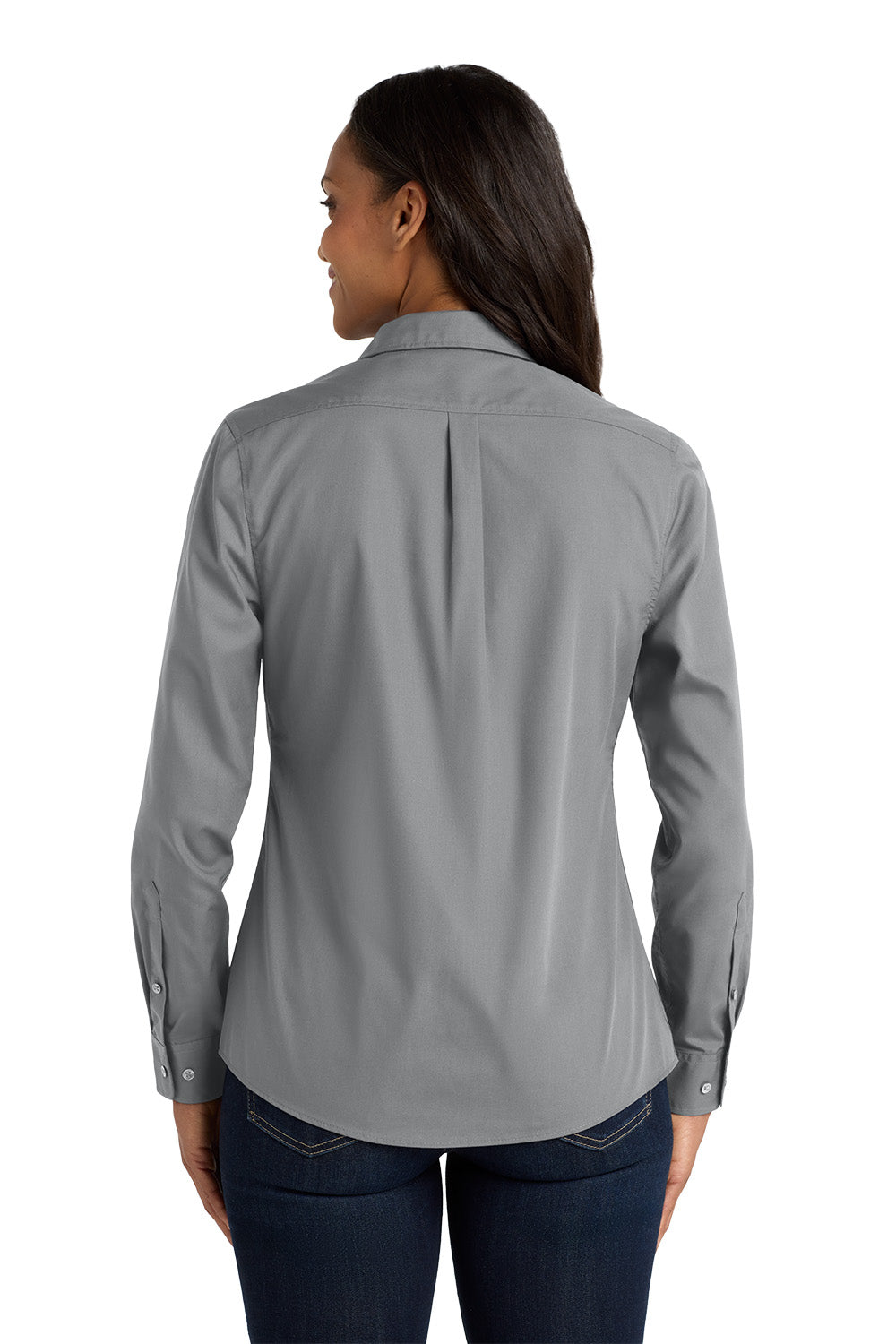 Women's Long Sleeve Carefree Poplin Shirt - Park Inn
