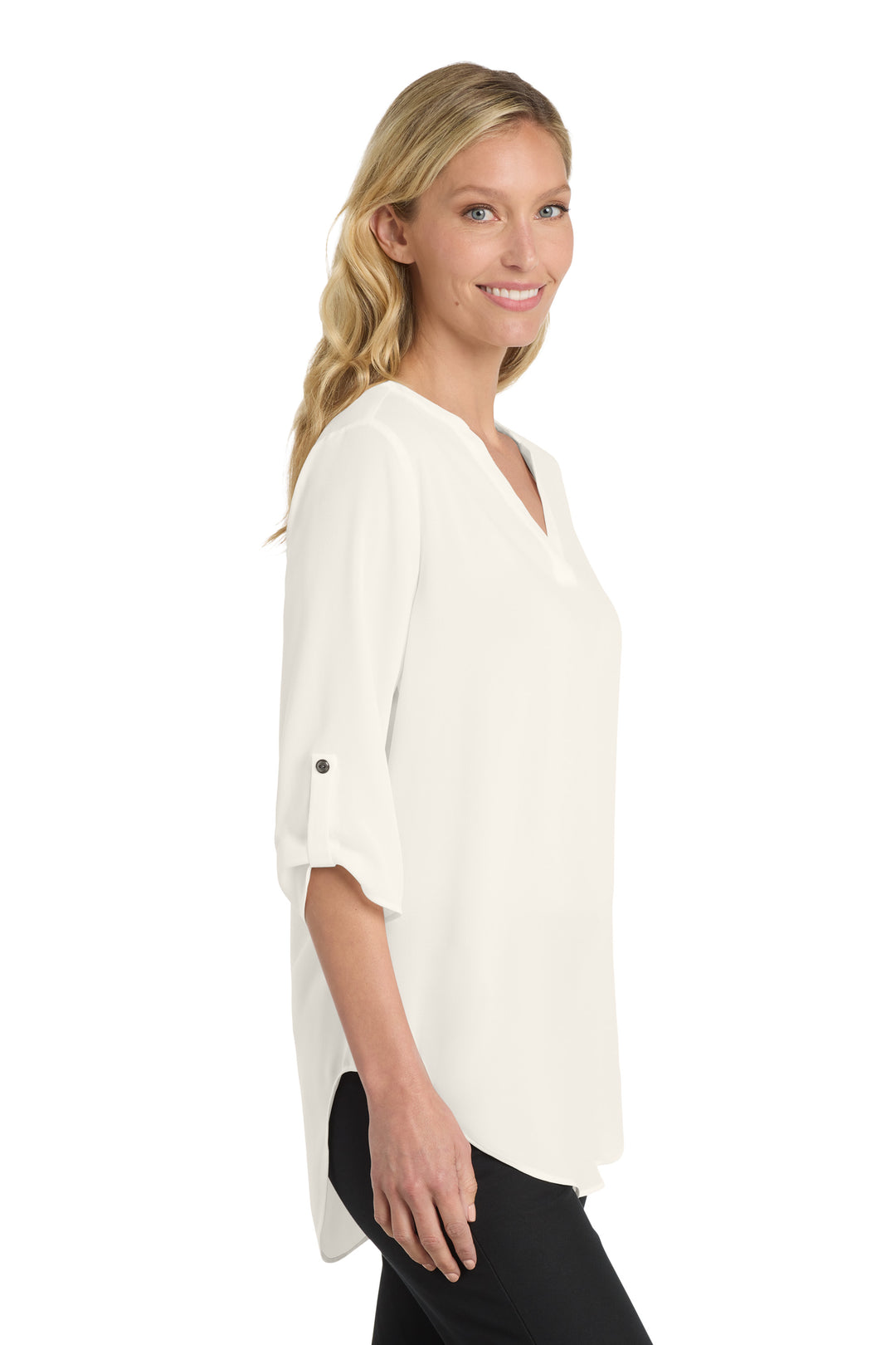 Women's ¾-Sleeve Tunic Blouse (No Logo) - Country Inn & Suites