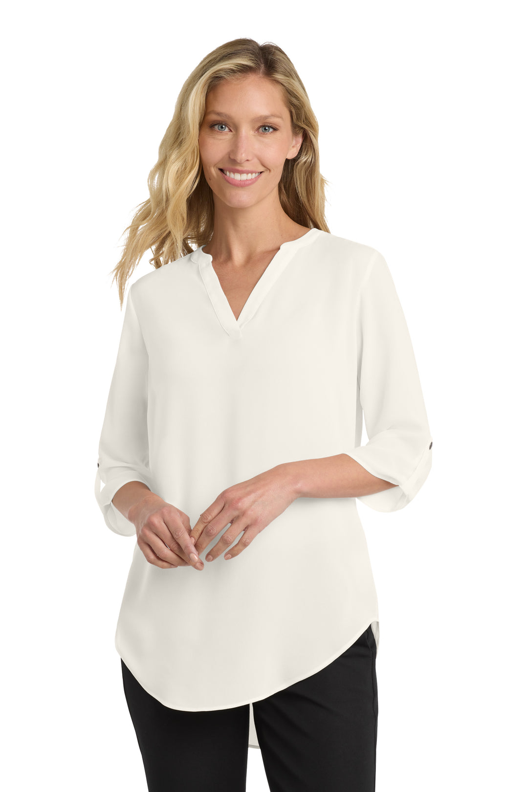 Women's ¾-Sleeve Tunic Blouse (No Logo) - Country Inn & Suites