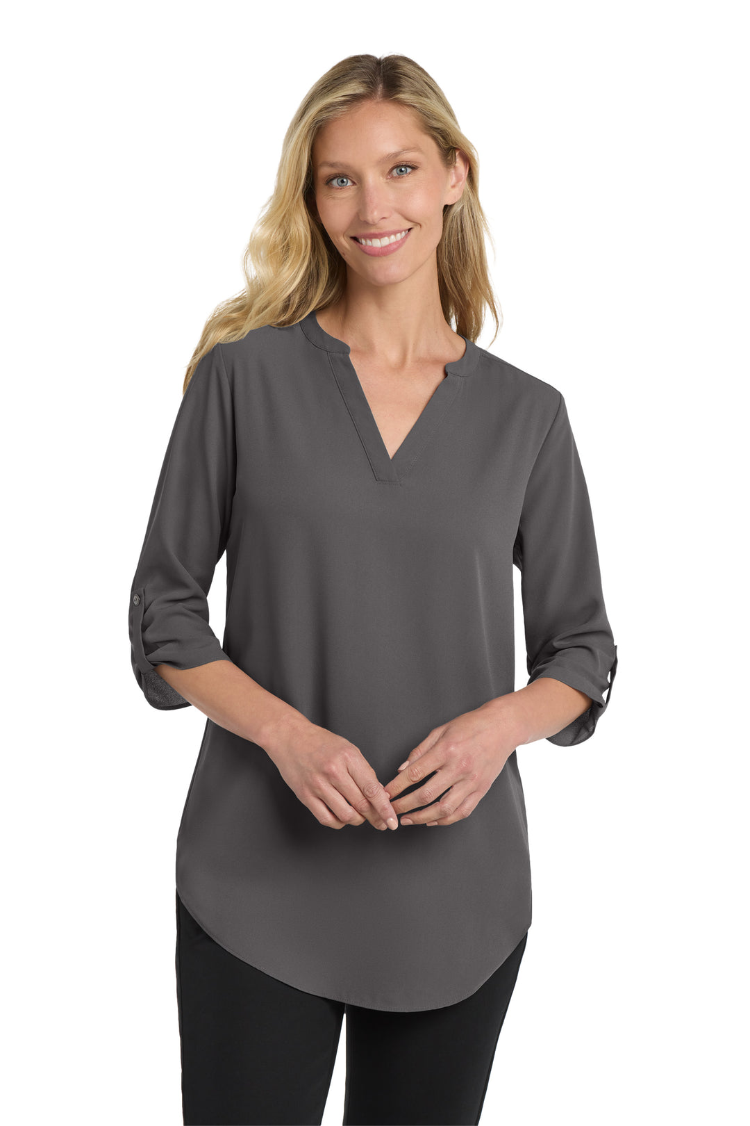 Women's ¾-Sleeve Tunic Blouse (No Logo) - Country Inn & Suites