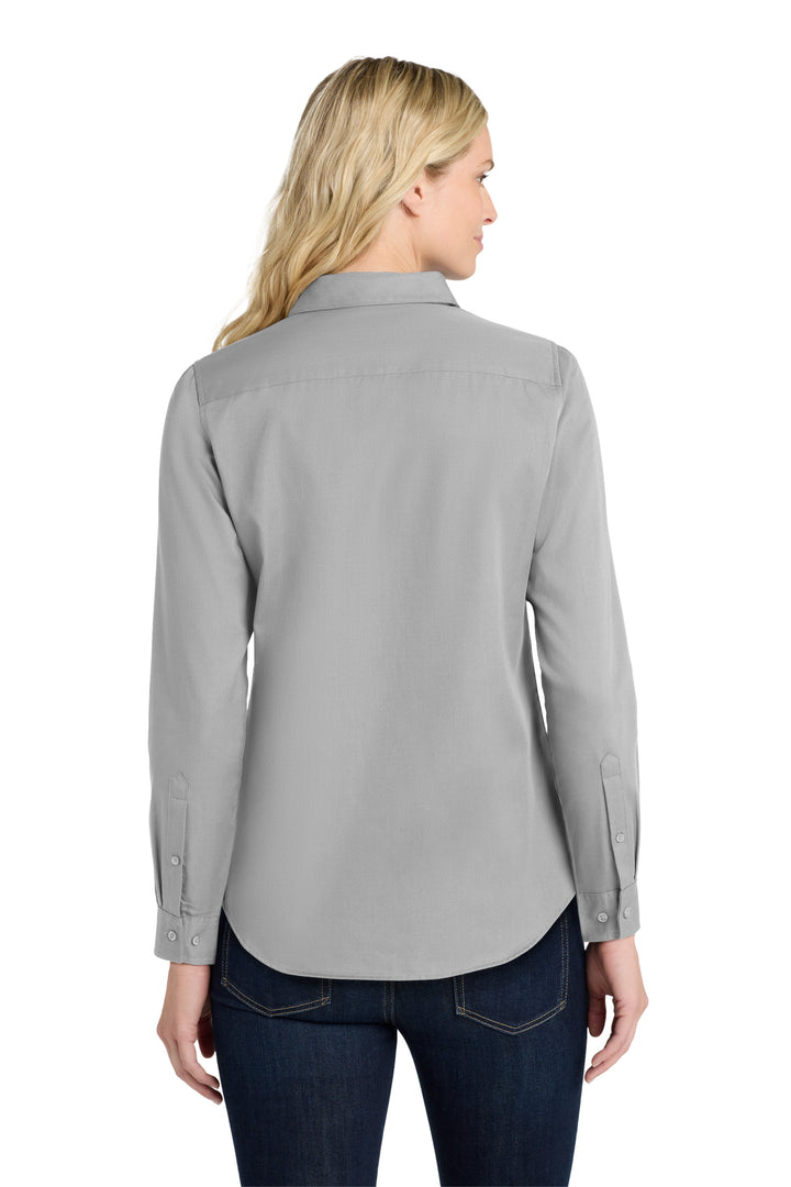 Women's Long Sleeve Superpro Twill Shirt (No Logo) - Country Inn & Suites