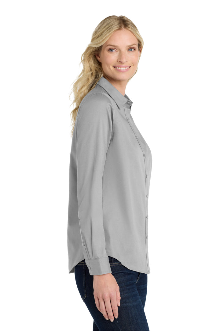 Women's Long Sleeve Superpro Twill Shirt (No Logo) - Country Inn & Suites