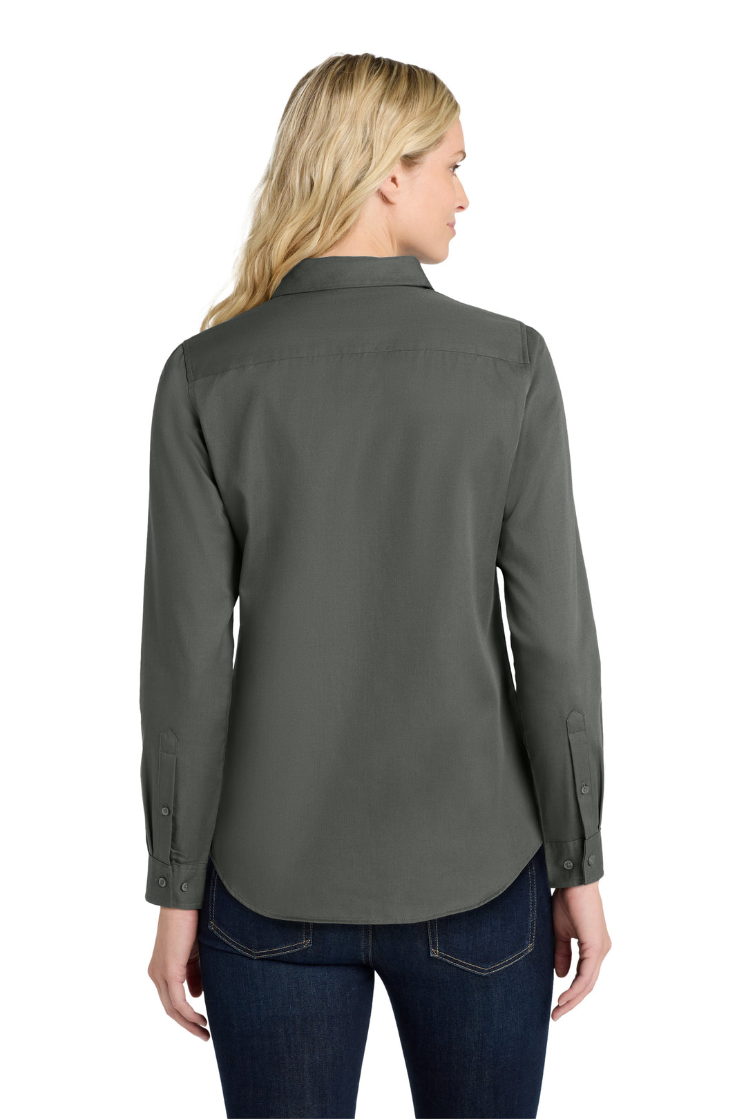 Women's Long Sleeve Superpro Twill Shirt (No Logo) - Country Inn & Suites