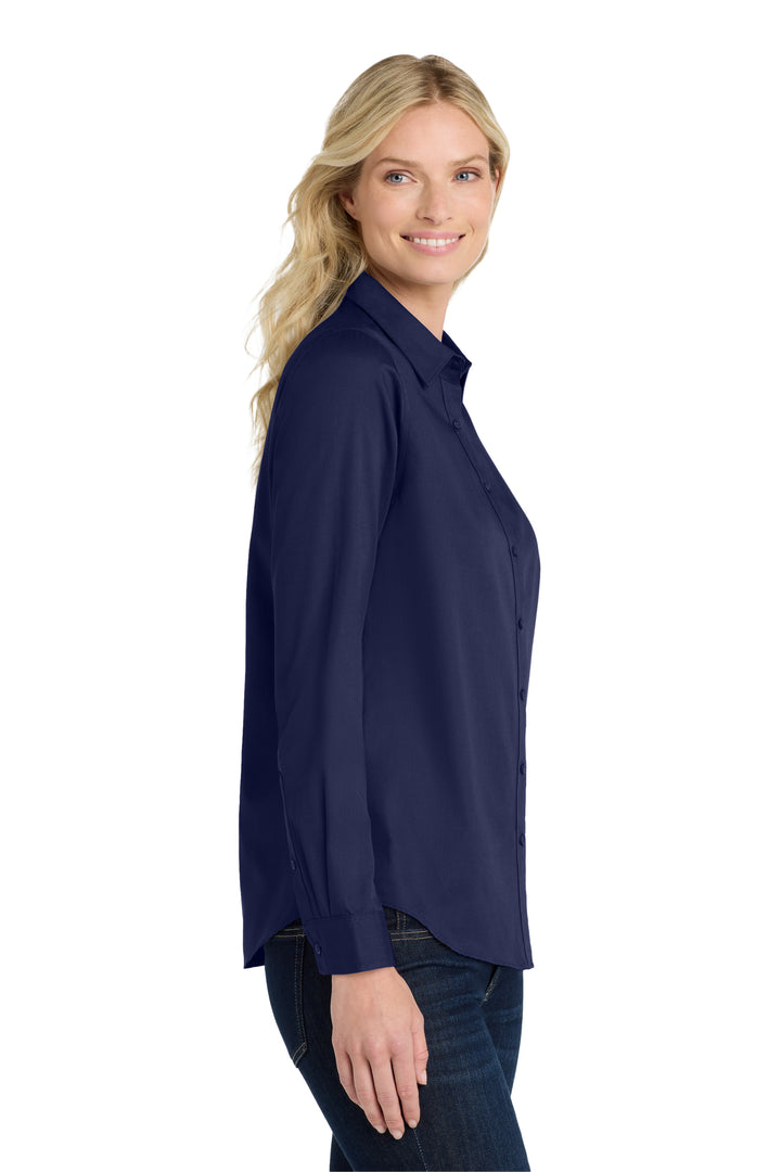 Women's Long Sleeve Superpro Twill Shirt (No Logo) - Country Inn & Suites