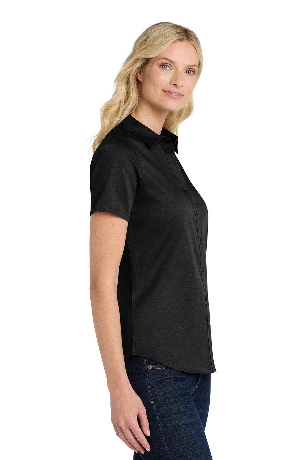 Women's Short Sleeve Superpro Twill Shirt - Red Roof Inn