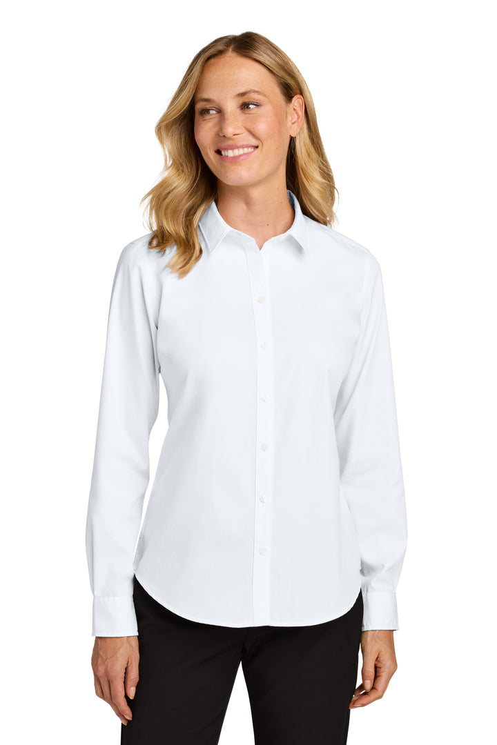 Women's Port Authority® Long Sleeve Easy Care Nailhead Shirt (No Logo) - Country Inn & Suites