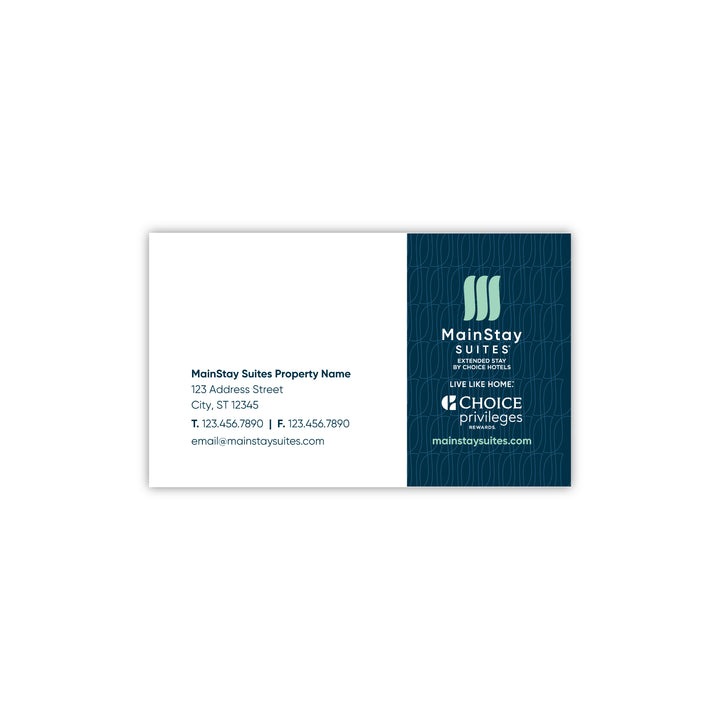 Business Card - MainStay Suites