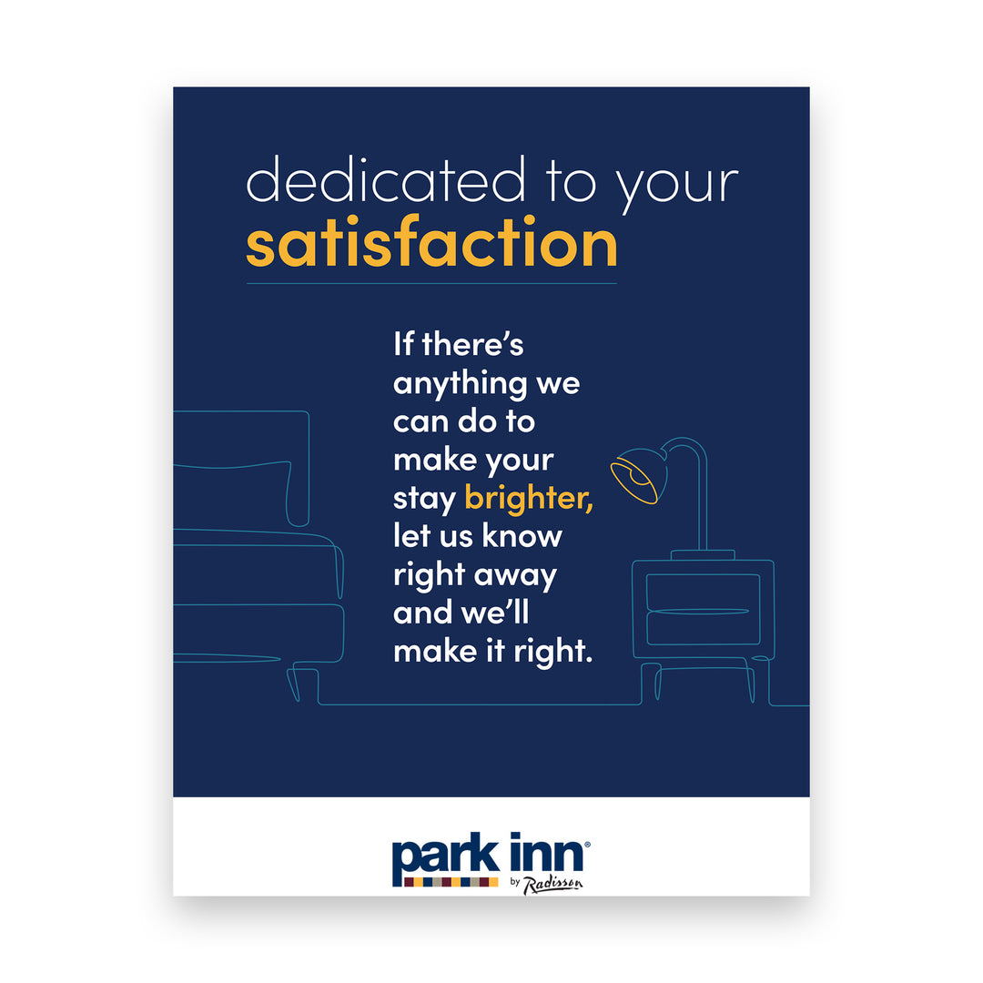 Guest Satisfaction Plaque - Park Inn