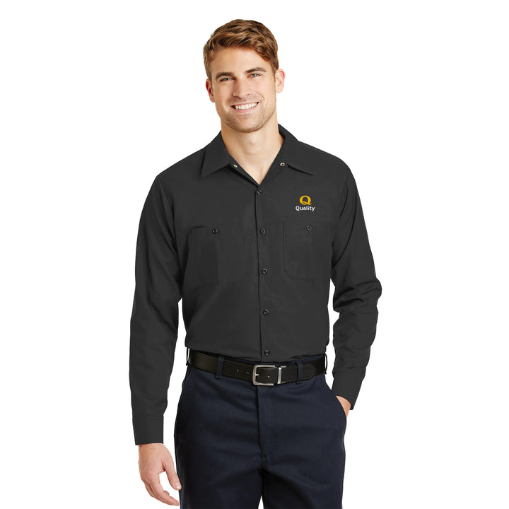 Men's Long Sleeve Work Shirt - Quality Inn