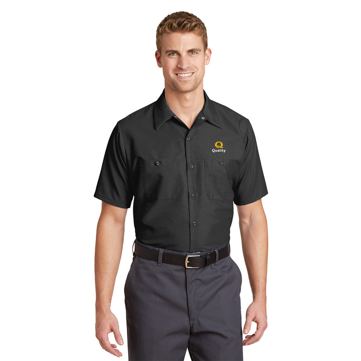 Men's Short Sleeve Work Shirt - Quality Inn