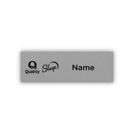 3" x 1" Dual-Brand Name Badge - Quality Inn & Sleep Inn