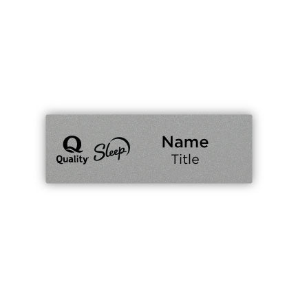 3" x 1" Dual-Brand Name Badge - Quality Inn & Sleep Inn