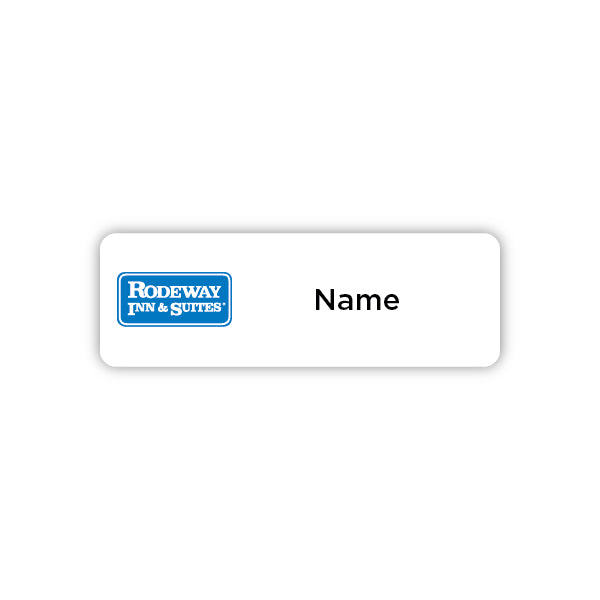 3" x 1"  Name Badge - Rodeway Inn