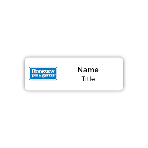 3" x 1"  Name Badge - Rodeway Inn