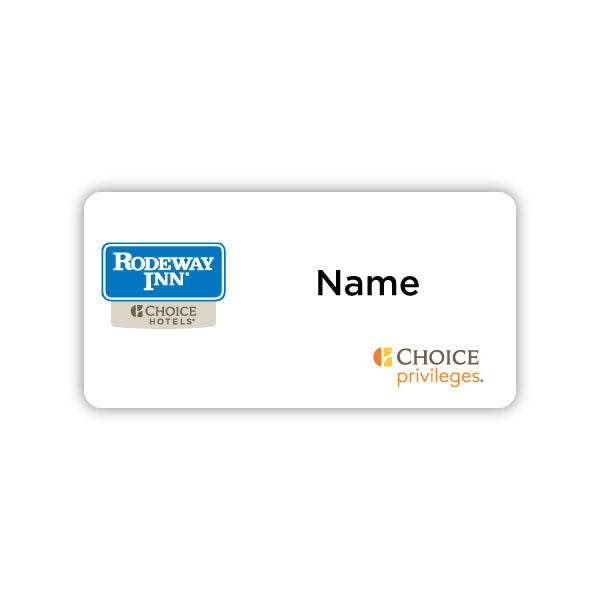 Badge de nom "x 1,5" - Rodeway Inn