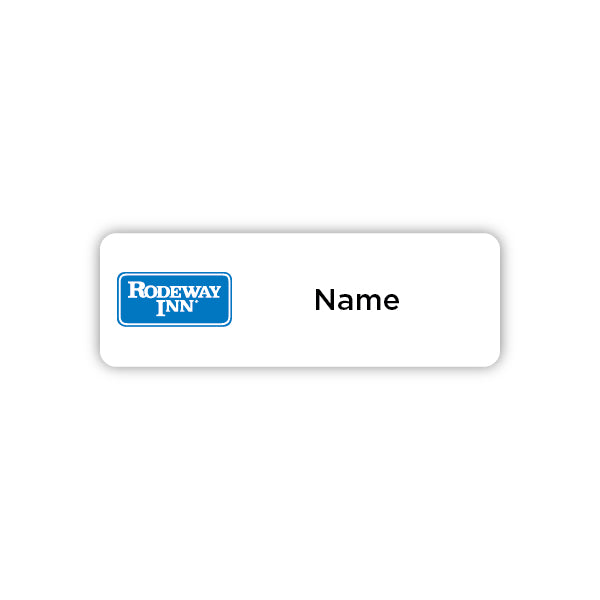 3" x 1"  Name Badge - Rodeway Inn