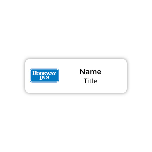 3" x 1"  Name Badge - Rodeway Inn
