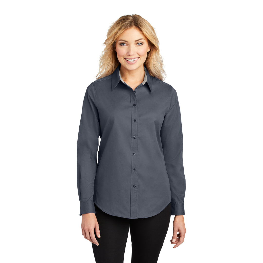 Women's Easy-Care Long Sleeve Shirt - Americas Best Value Inn