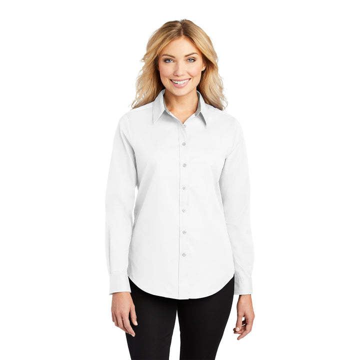 Women's Easy-Care Long Sleeve Shirt - Americas Best Value Inn