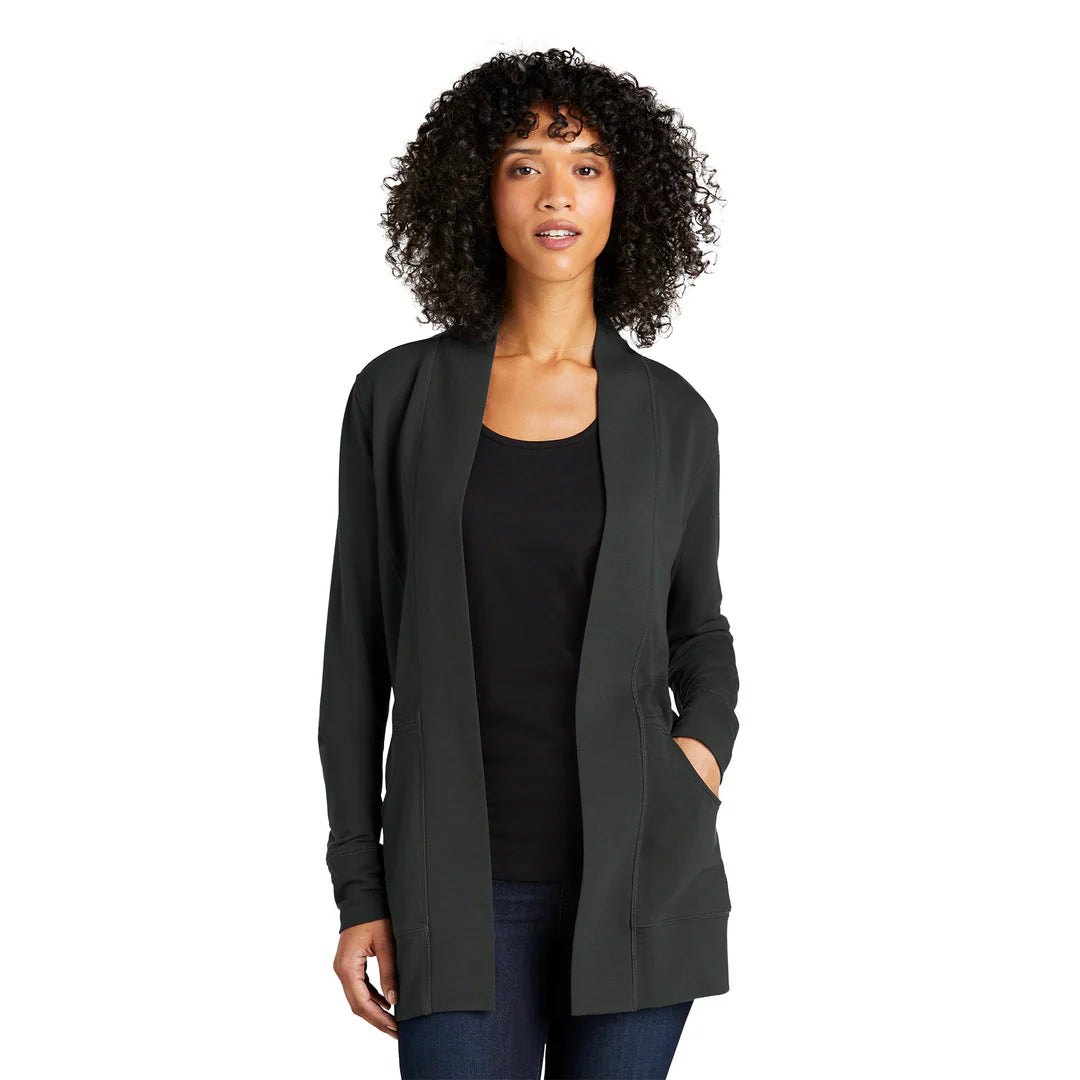 Women`s Micro-terry Cardigan - HomeTowne Studios