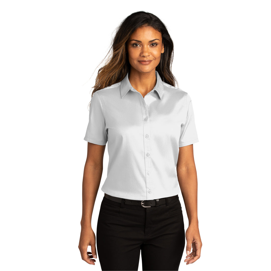 Women's Short Sleeve Superpro Twill Shirt - Americas Best Value Inn