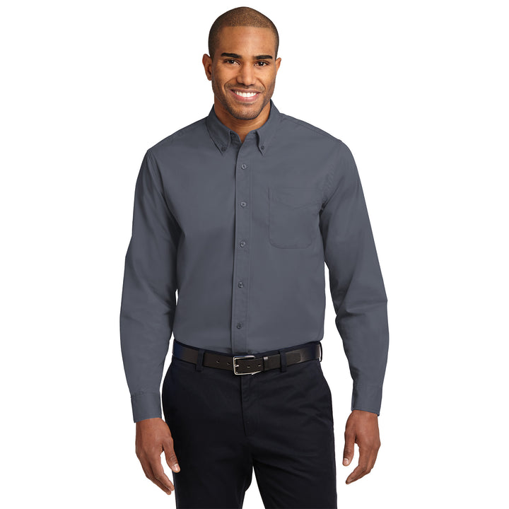Men's Easy-Care Long Sleeve Shirt - Americas Best Value Inn