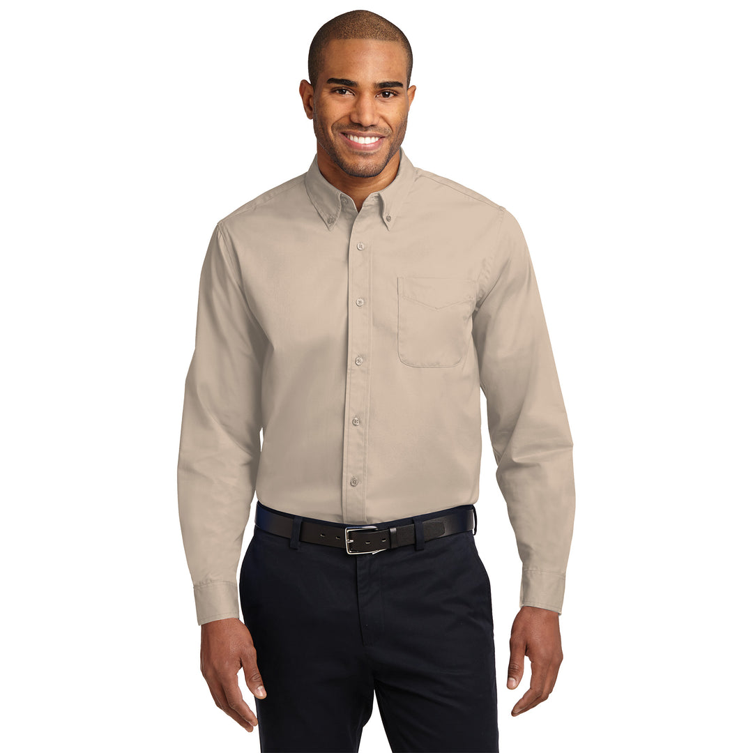 Men's Easy-Care Long Sleeve Shirt - Econo Lodge