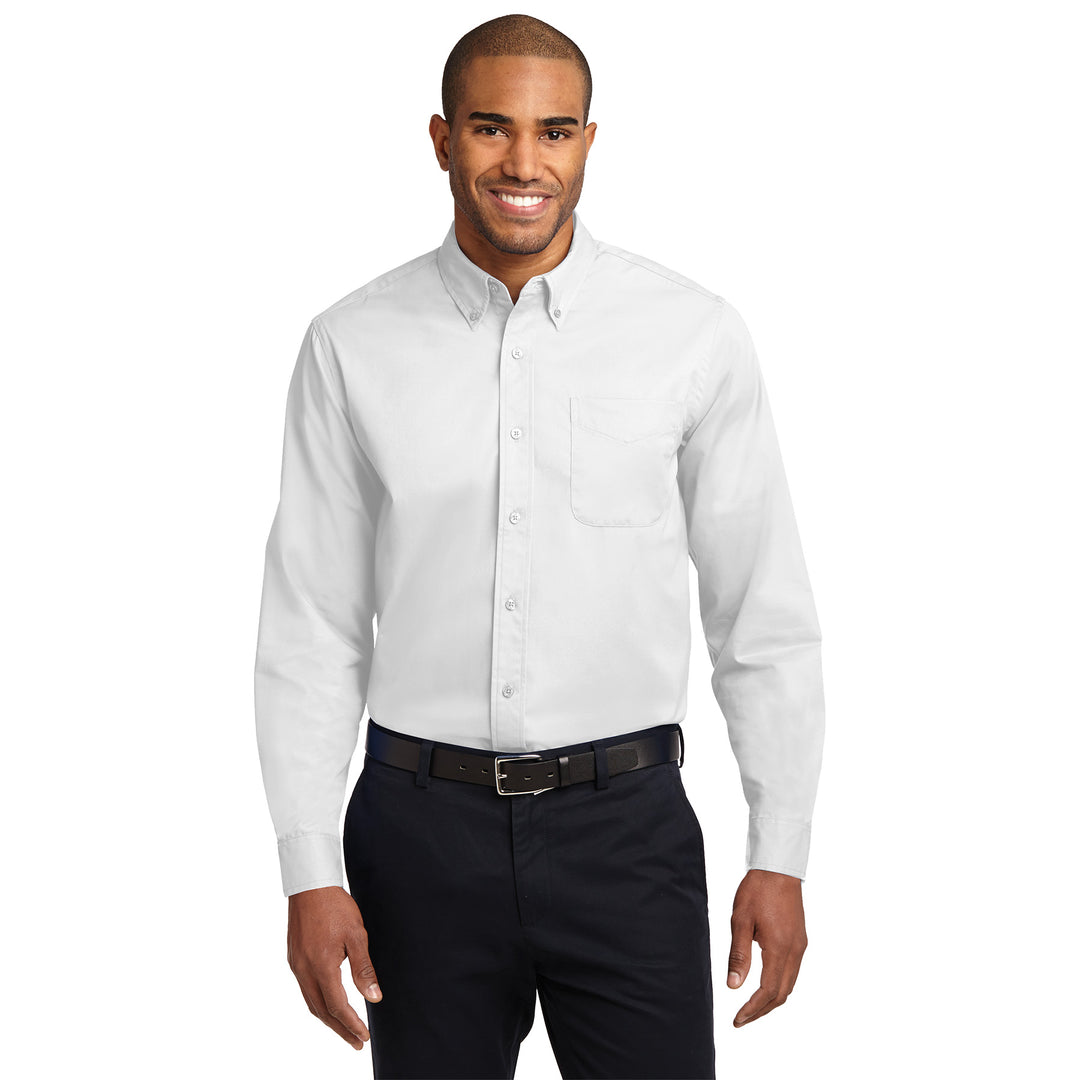 Men's Easy-Care Long Sleeve Shirt - Americas Best Value Inn