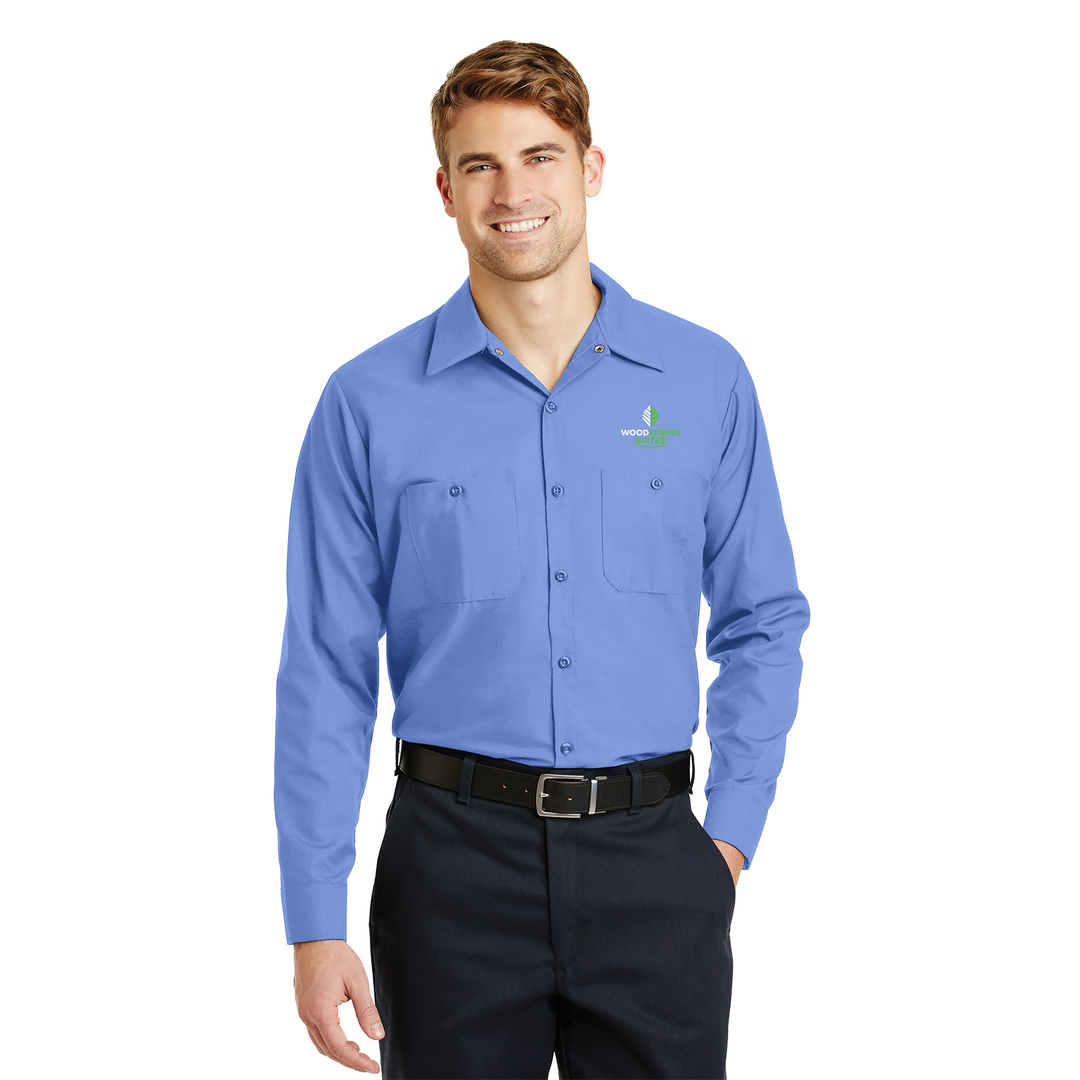 Camisa de trabajo de manga larga para hombre - WoodSpring Suites